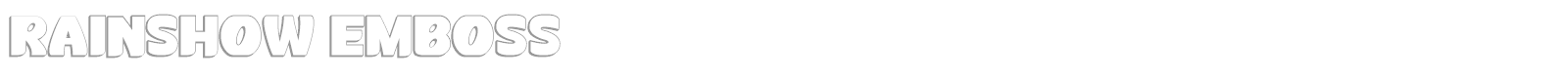 Rainshow font preview